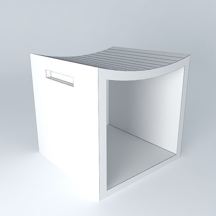 banqueta stool Free 3D model_4