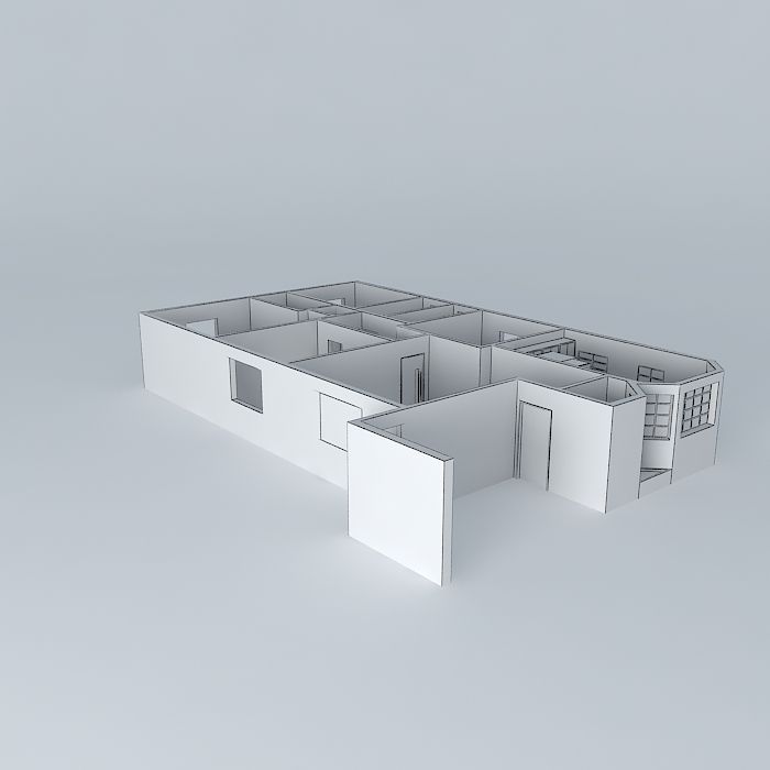 itatibafinal house Free 3D model_3