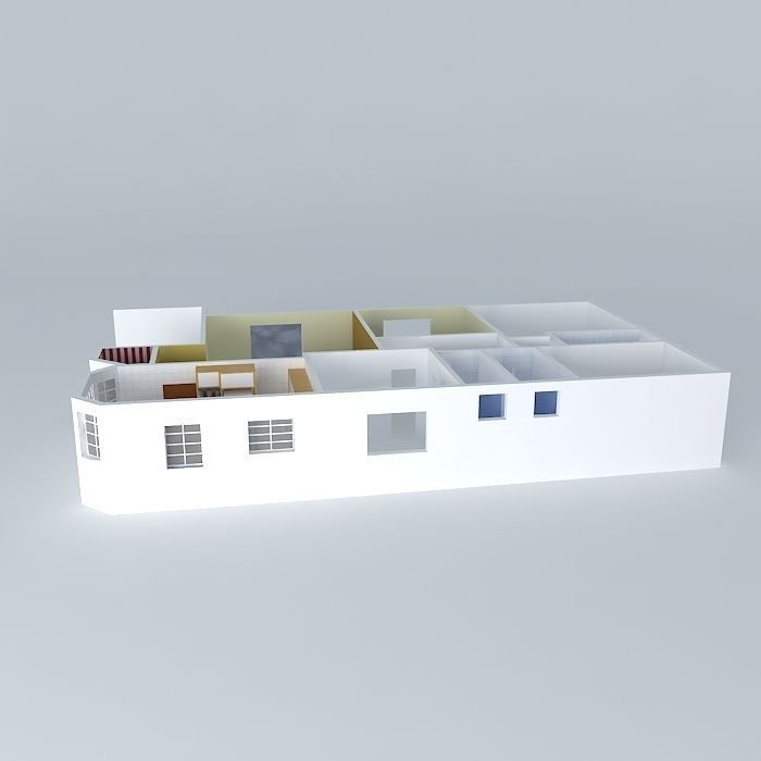 itatibafinal house Free 3D model_2