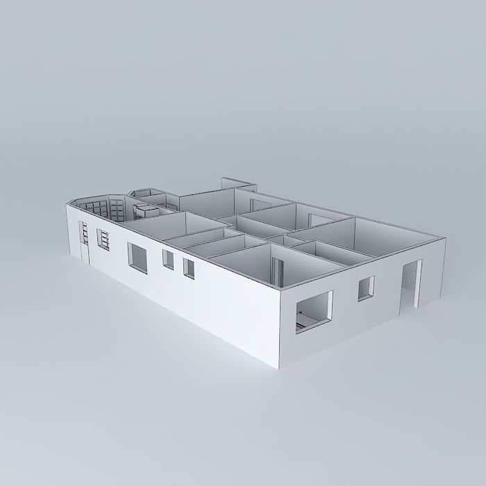 itatibafinal house Free 3D model_4