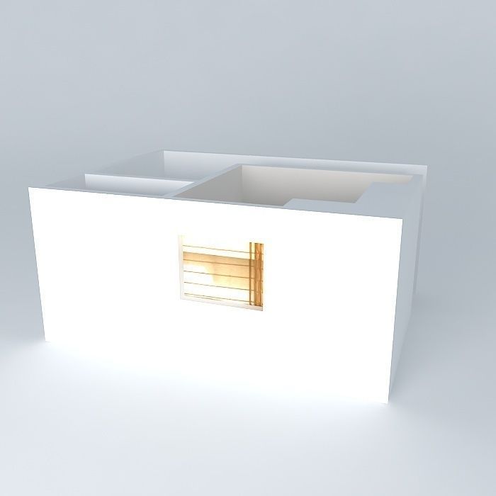 suhelenorkut box with window Free 3D model_1