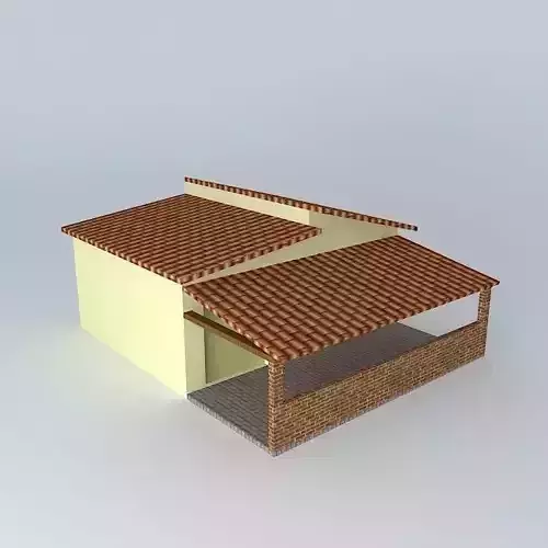 joosyorkut house with tile roof Free 3D model