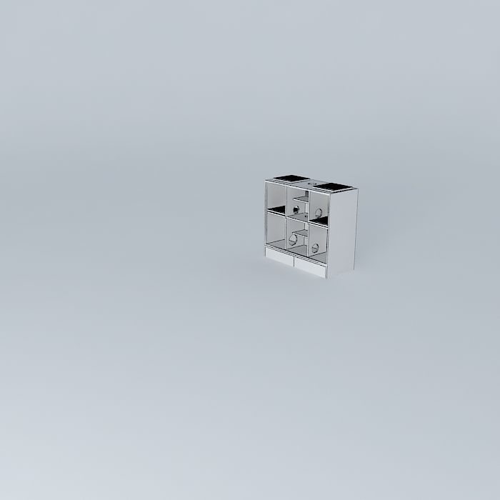 cat condo casa de gato Free 3D model_4