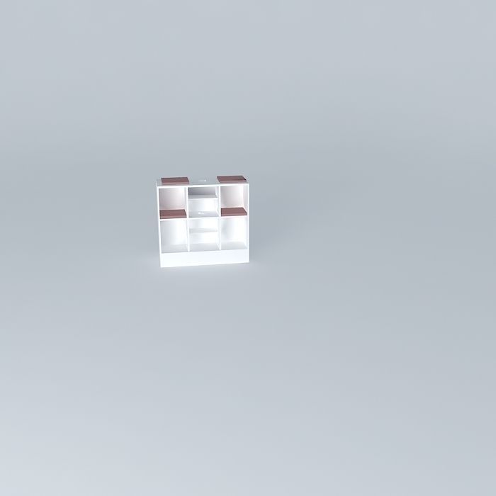 cat condo casa de gato Free 3D model_2