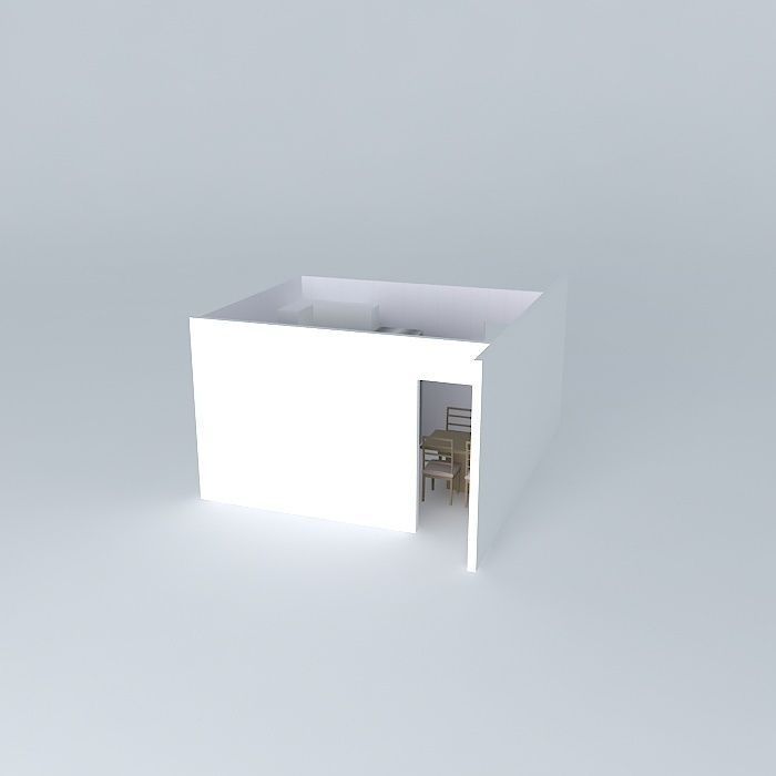 tatianaorkut room with table and chairs Free 3D model_1