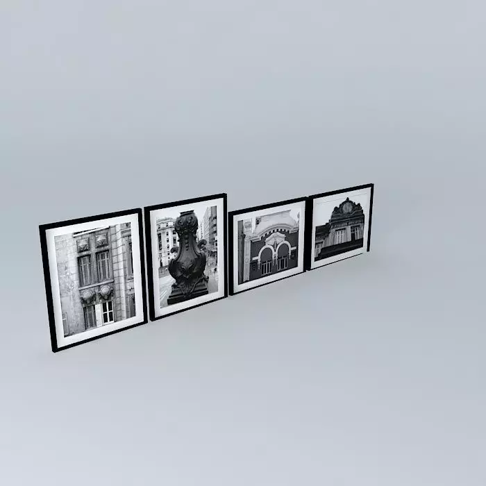 photos pictures photographs paintings Free 3D model