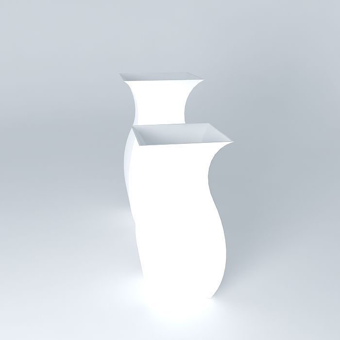 glass vase Free 3D model_2