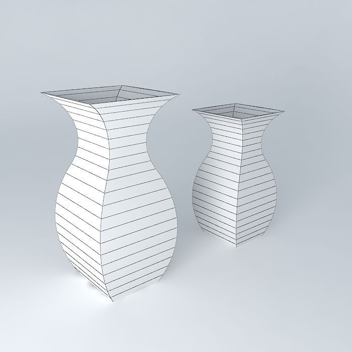 glass vase Free 3D model_3