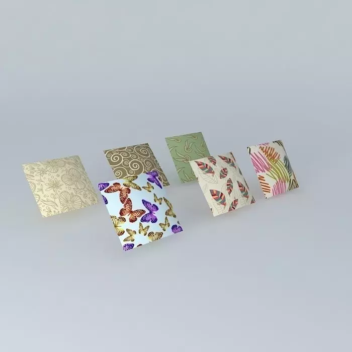 cushions, pillows Free 3D model