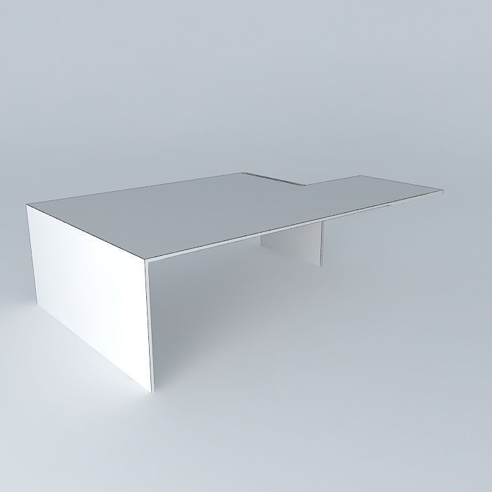 curved coffee table mesa de centro Free 3D model_4