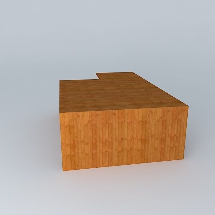 curved coffee table mesa de centro Free 3D model_2