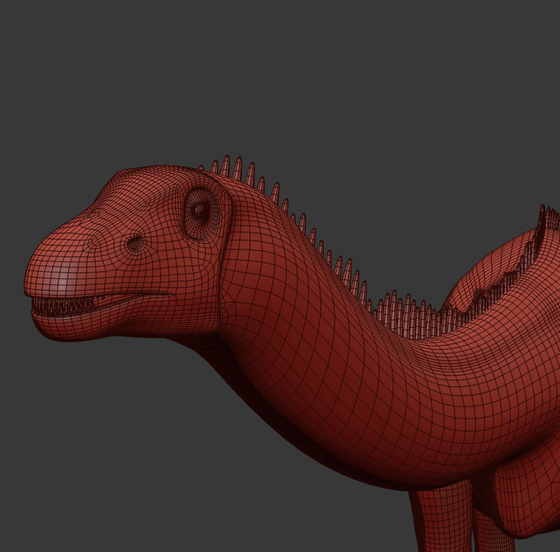 Real Life Diplodocus Dinosaur - Animated 3d model 3D model_29