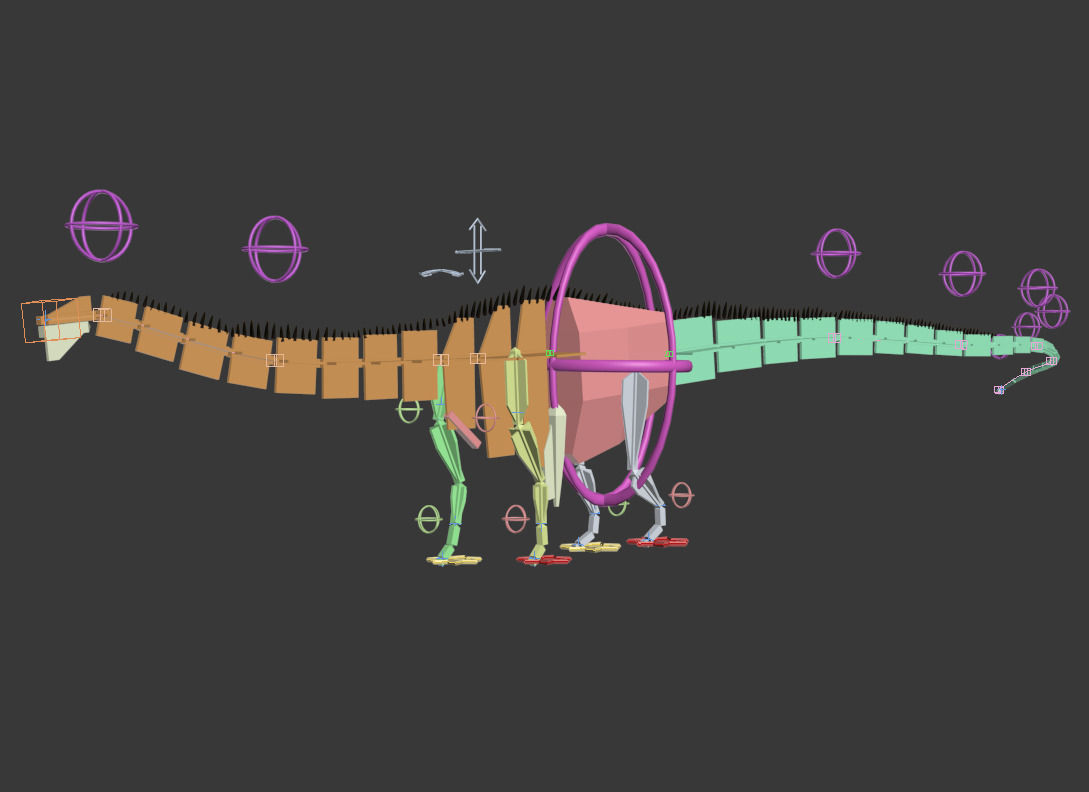 Real Life Diplodocus Dinosaur - Animated 3d model 3D model_26