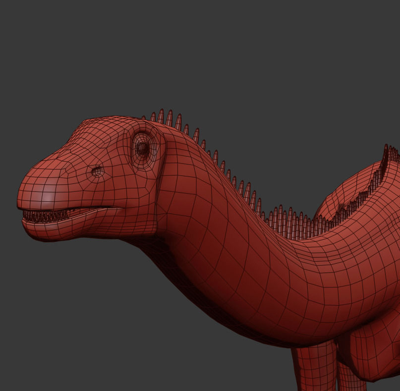 Real Life Diplodocus Dinosaur - Animated 3d model 3D model_28