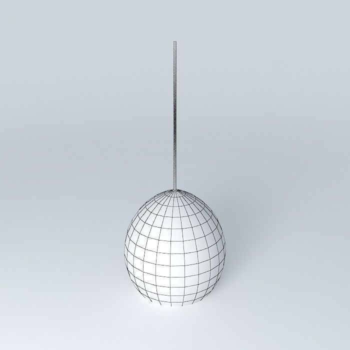 lustre de vime wicker ceiling lamp Free 3D model_4