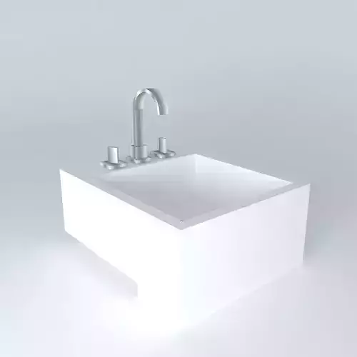 pia semi encaixe bathroom sink Free 3D model