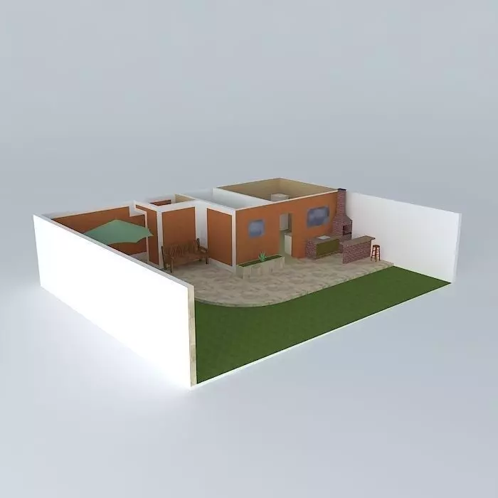 alessandraorkut house Free 3D model_0