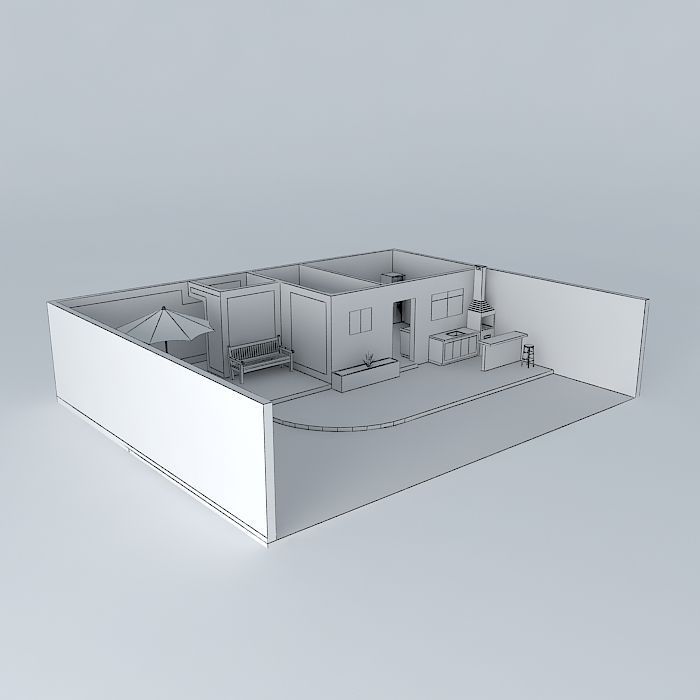alessandraorkut house Free 3D model_3