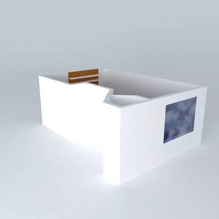 Michelli room with window Free 3D model