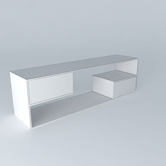 rack TV Free 3D model_4