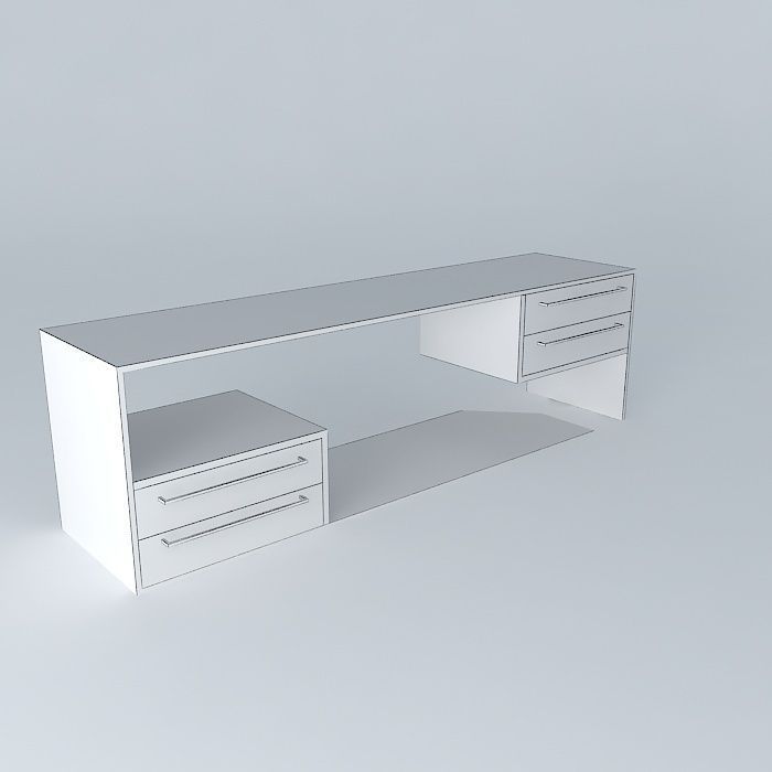 rack TV Free 3D model_3