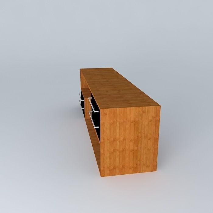 rack TV Free 3D model_2