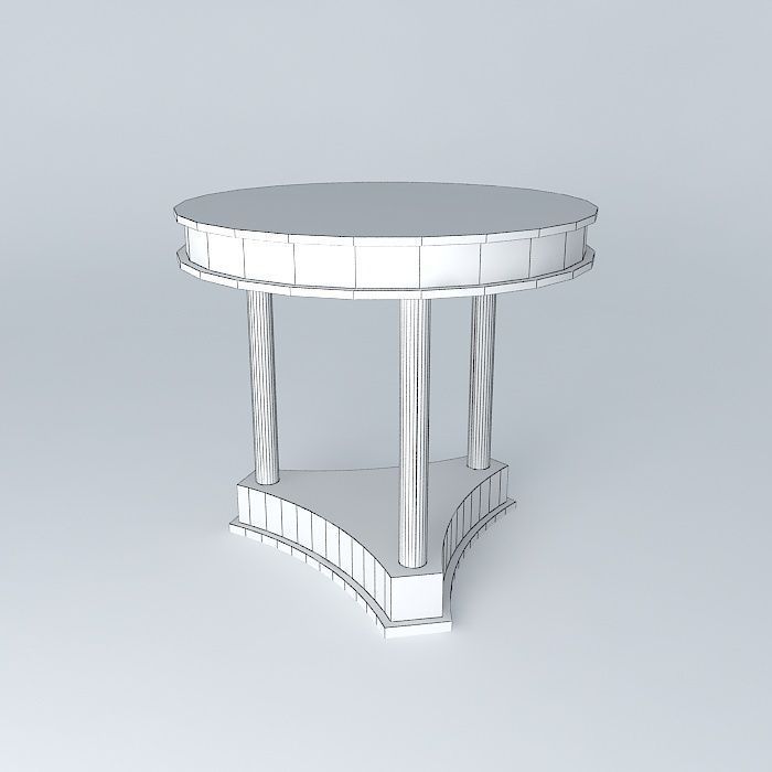 classic side table mesa canto classica Free 3D model_3