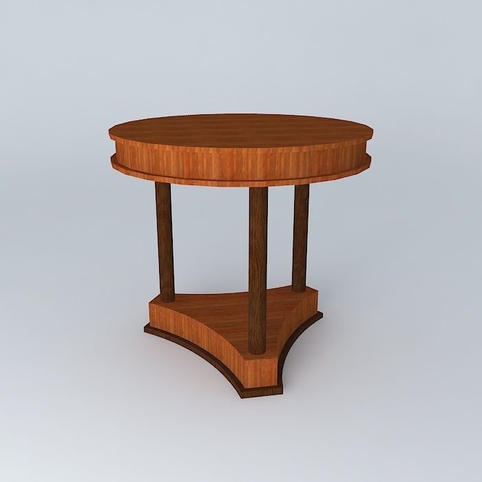 classic side table mesa canto classica Free 3D model_2