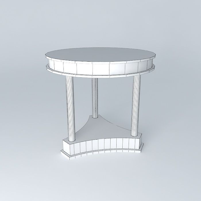 classic side table mesa canto classica Free 3D model_4
