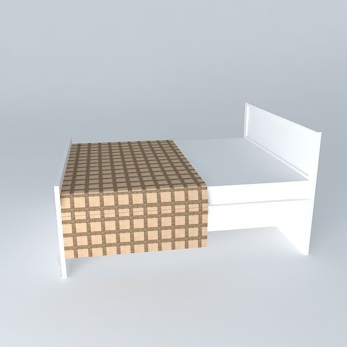 andreaorkut bed with blanket Free 3D model_2
