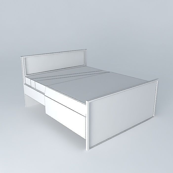 andreaorkut bed with blanket Free 3D model_3