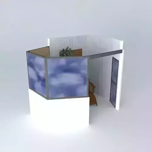 gazebo bathroom with window and chair