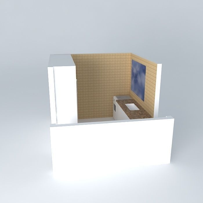 debora box with sky Free 3D model_2