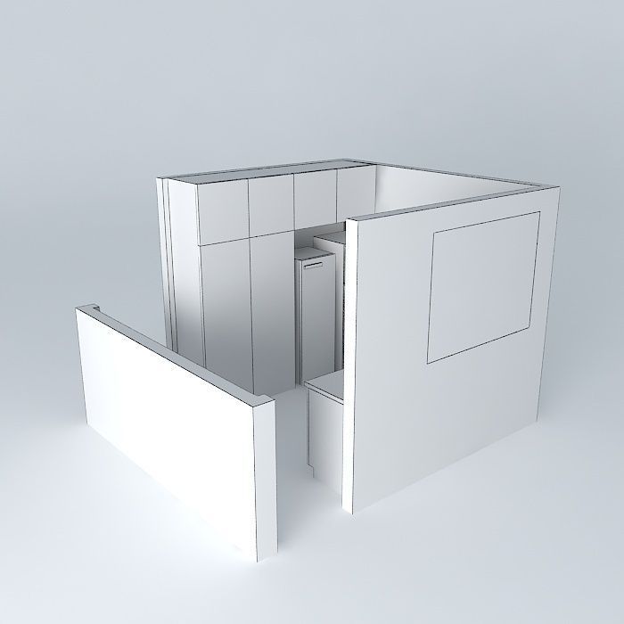 debora box with sky Free 3D model_4