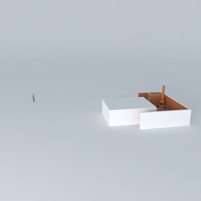 josiorkut house with person Free 3D model_2