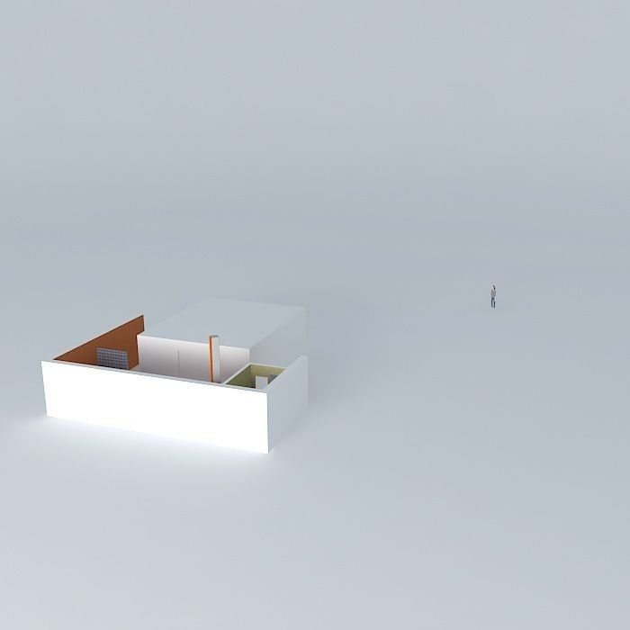 josiorkut house with person Free 3D model_1