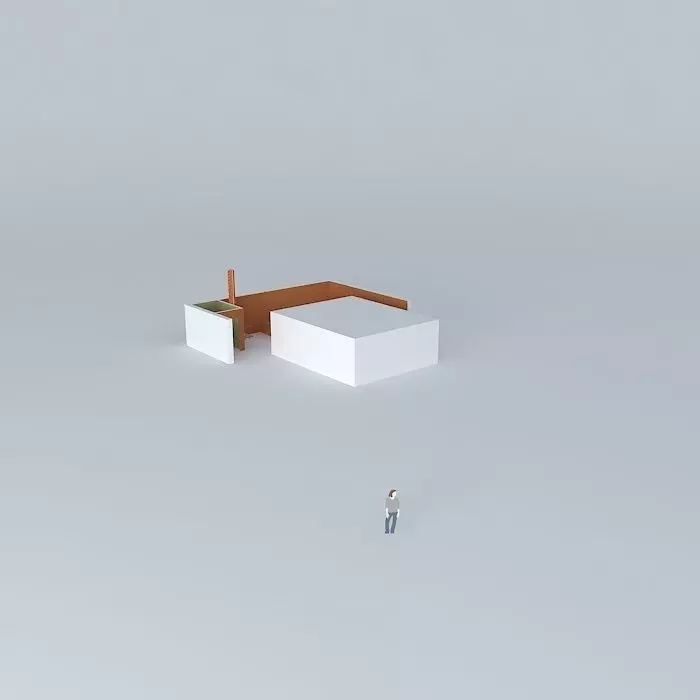 josiorkut house with person Free 3D model_0