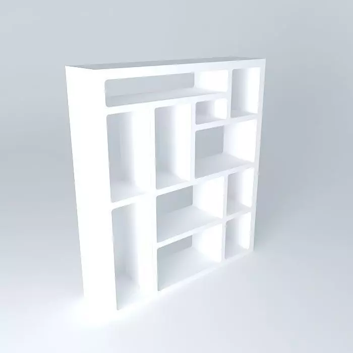 Mediterranean bookshelf estante Mediterranean Free 3D model_0