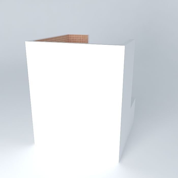 daniela bathroom with sink and toilet Free 3D model_1