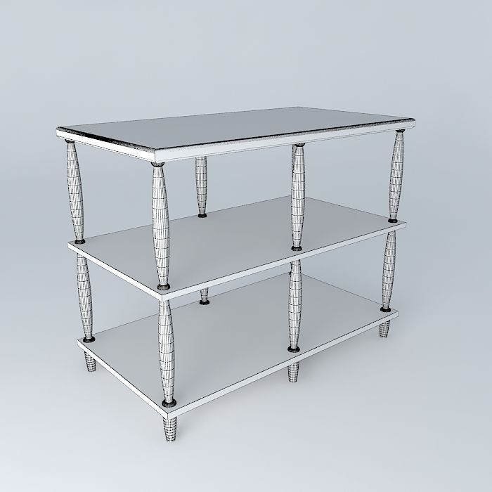 showcase console Free 3D model_4