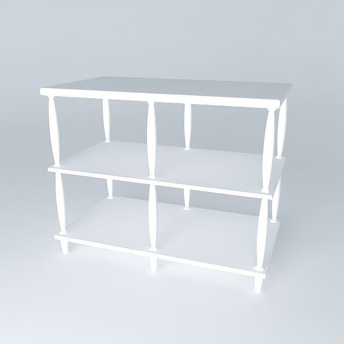 showcase console Free 3D model_1