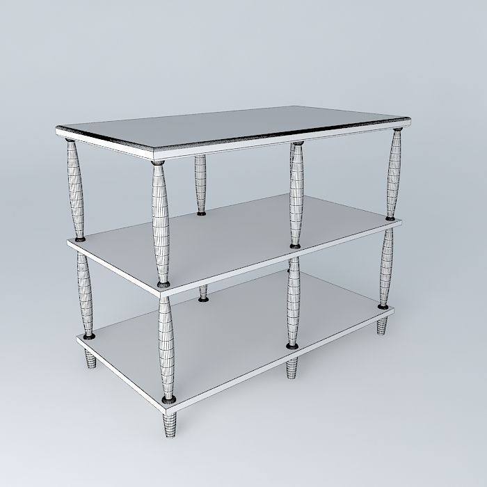 showcase console Free 3D model_3