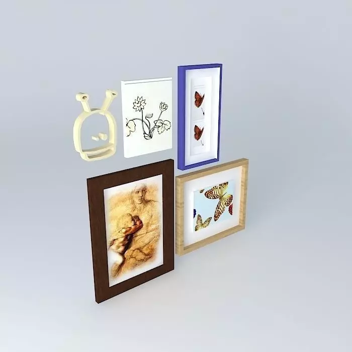 art paintings art pictures Free 3D model