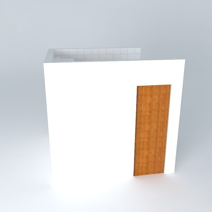 pauloorkut wooden door Free 3D model_2