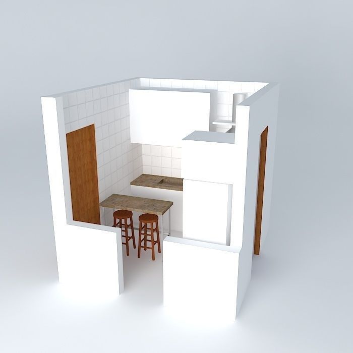 pauloorkut wooden door Free 3D model_1