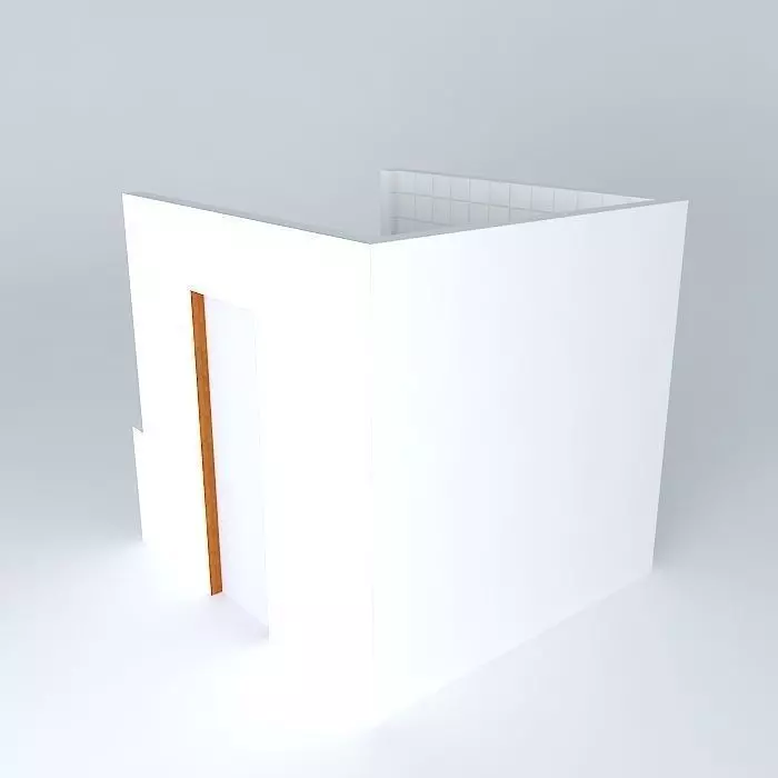 pauloorkut wooden door Free 3D model_0