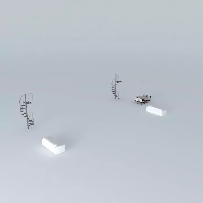 claudeniceorkut set of stairs Free 3D model_0