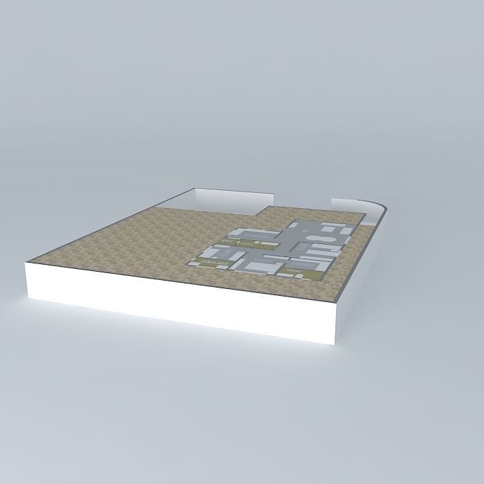renataorkut floor plan of building Free 3D model_1