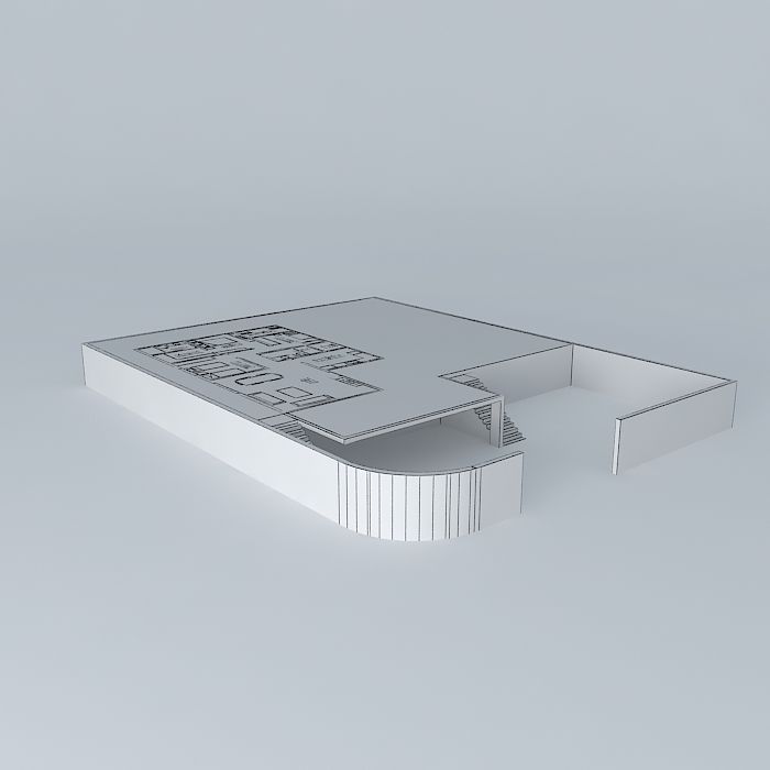 renataorkut floor plan of building Free 3D model_3