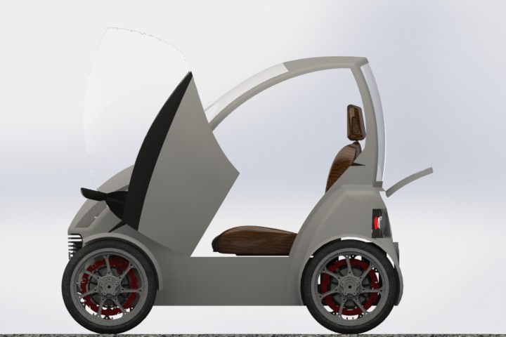 Electric Vehicle Free 3D model_8